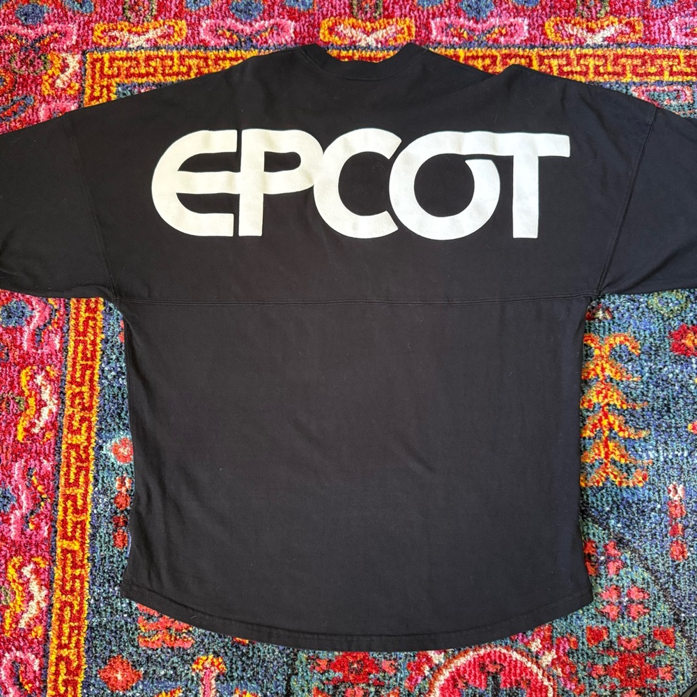 Walt Disney Word Epcot black spirit jersey Rare!